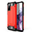 Funda Bumper Silicona y Plastico Mate Carcasa para Samsung Galaxy S20 FE 5G Rojo