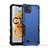 Funda Bumper Silicona y Plastico Mate Carcasa QW1 para Realme C20 Azul