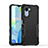 Funda Bumper Silicona y Plastico Mate Carcasa QW1 para Realme C30 Negro