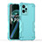 Funda Bumper Silicona y Plastico Mate Carcasa QW1 para Realme V25 5G Azul Claro