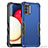 Funda Bumper Silicona y Plastico Mate Carcasa QW1 para Samsung Galaxy A03s Azul