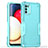 Funda Bumper Silicona y Plastico Mate Carcasa QW1 para Samsung Galaxy A03s Azul Claro