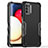 Funda Bumper Silicona y Plastico Mate Carcasa QW1 para Samsung Galaxy A03s Negro