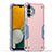 Funda Bumper Silicona y Plastico Mate Carcasa QW1 para Samsung Galaxy A13 4G Rosa
