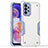 Funda Bumper Silicona y Plastico Mate Carcasa QW1 para Samsung Galaxy A23 4G Blanco