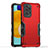 Funda Bumper Silicona y Plastico Mate Carcasa QW1 para Samsung Galaxy A52 4G Rojo