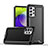 Funda Bumper Silicona y Plastico Mate Carcasa QW1 para Samsung Galaxy A72 4G Negro