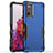 Funda Bumper Silicona y Plastico Mate Carcasa QW1 para Samsung Galaxy S20 FE (2022) 5G Azul