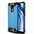 Funda Bumper Silicona y Plastico Mate Carcasa R01 para Xiaomi Redmi 10X 4G Azul Cielo