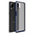Funda Bumper Silicona y Plastico Mate Carcasa U01 para Samsung Galaxy F12 Azul