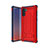 Funda Bumper Silicona y Plastico Mate Carcasa U01 para Samsung Galaxy Note 10 Rojo