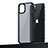 Funda Bumper Silicona y Plastico Mate Carcasa U04 para Apple iPhone 14 Negro