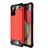 Funda Bumper Silicona y Plastico Mate Carcasa WL1 para Samsung Galaxy A03s Rojo
