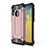 Funda Bumper Silicona y Plastico Mate Carcasa WL1 para Samsung Galaxy A20e Oro Rosa