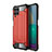 Funda Bumper Silicona y Plastico Mate Carcasa WL1 para Samsung Galaxy A22 4G Rojo