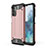 Funda Bumper Silicona y Plastico Mate Carcasa WL1 para Samsung Galaxy A32 4G Oro Rosa