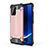 Funda Bumper Silicona y Plastico Mate Carcasa WL1 para Samsung Galaxy A91 Oro Rosa