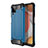 Funda Bumper Silicona y Plastico Mate Carcasa WL1 para Samsung Galaxy F12 Azul