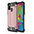 Funda Bumper Silicona y Plastico Mate Carcasa WL1 para Samsung Galaxy M21 Oro Rosa