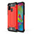 Funda Bumper Silicona y Plastico Mate Carcasa WL1 para Samsung Galaxy M21 Rojo