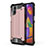Funda Bumper Silicona y Plastico Mate Carcasa WL1 para Samsung Galaxy M31s Oro Rosa