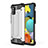 Funda Bumper Silicona y Plastico Mate Carcasa WL1 para Samsung Galaxy M40S Plata