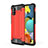 Funda Bumper Silicona y Plastico Mate Carcasa WL1 para Samsung Galaxy M40S Rojo