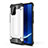 Funda Bumper Silicona y Plastico Mate Carcasa WL1 para Samsung Galaxy M80S Plata