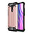 Funda Bumper Silicona y Plastico Mate Carcasa WL1 para Xiaomi Poco M2 Oro Rosa