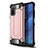 Funda Bumper Silicona y Plastico Mate Carcasa WL1 para Xiaomi Poco M5S Oro Rosa