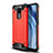Funda Bumper Silicona y Plastico Mate Carcasa WL1 para Xiaomi Redmi Note 9 Rojo