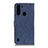 Funda de Cuero Cartera con Soporte Carcasa A01D para Motorola Moto One Fusion Azul