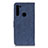 Funda de Cuero Cartera con Soporte Carcasa A01D para Motorola Moto One Fusion Plus Azul