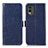 Funda de Cuero Cartera con Soporte Carcasa A01D para Nokia C32 Azul