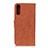 Funda de Cuero Cartera con Soporte Carcasa A01D para Samsung Galaxy M02 Marron