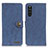 Funda de Cuero Cartera con Soporte Carcasa A01D para Sony Xperia 10 III SO-52B Azul