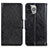 Funda de Cuero Cartera con Soporte Carcasa A02 para Apple iPhone 13 Pro Max Negro