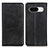 Funda de Cuero Cartera con Soporte Carcasa A02D para Google Pixel 8a 5G Negro