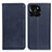 Funda de Cuero Cartera con Soporte Carcasa A02D para Huawei Honor X6a Azul