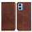 Funda de Cuero Cartera con Soporte Carcasa A02D para Motorola Moto E22 Marron