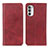 Funda de Cuero Cartera con Soporte Carcasa A02D para Motorola Moto Edge (2022) 5G Rojo