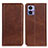 Funda de Cuero Cartera con Soporte Carcasa A02D para Motorola Moto Edge 30 Lite 5G Marron