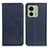 Funda de Cuero Cartera con Soporte Carcasa A02D para Motorola Moto Edge 40 5G Azul