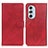 Funda de Cuero Cartera con Soporte Carcasa A02D para Motorola Moto Edge X30 5G Rojo