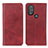 Funda de Cuero Cartera con Soporte Carcasa A02D para Motorola Moto G Play (2023) Rojo