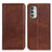 Funda de Cuero Cartera con Soporte Carcasa A02D para Motorola Moto G Stylus (2022) 4G Marron