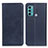 Funda de Cuero Cartera con Soporte Carcasa A02D para Motorola Moto G40 Fusion Azul