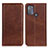 Funda de Cuero Cartera con Soporte Carcasa A02D para Motorola Moto G50 Marron