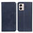 Funda de Cuero Cartera con Soporte Carcasa A02D para Motorola Moto G53 5G Azul