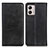 Funda de Cuero Cartera con Soporte Carcasa A02D para Motorola Moto G53 5G Negro